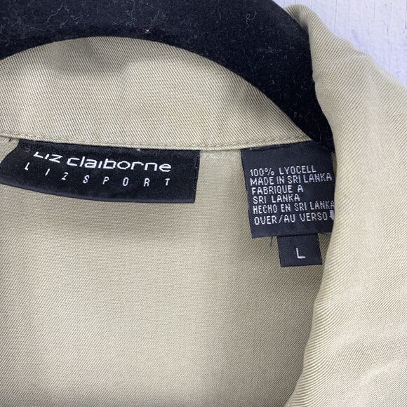 Vtg Liz Claiborne Womens Large Shirt Dress School Girl Norm Geek 90’s Y2K Mom - Picture 6 of 8